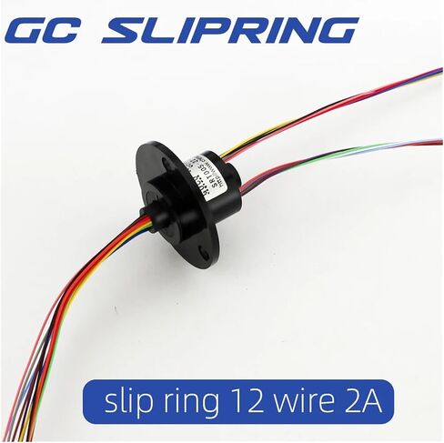 Slip Ring Collector Ring Conductive Ring Carbon Brush Carbon Brush Through Hole 5mm12 Wire 2A in Saudi Arabia