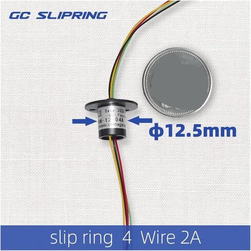 Slip Ring 4 Channels 2A 12.5mm Conductive Current Collector 360 Degree Rotating Slip Ring in Saudi Arabia