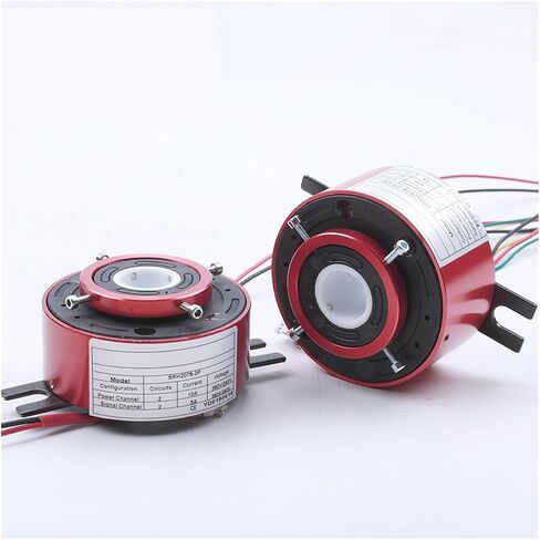 20mm Through Hole Conductive Rotary Connector Slip Ring 10A 2ch 5A Metal Slip Ring for Packaging Machine 2078(Power 10A 2CH) in Saudi Arabia