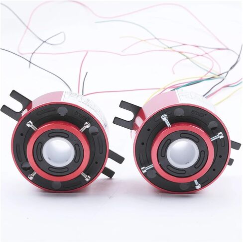 20mm Through Hole Conductive Rotary Connector Slip Ring 10A 2ch 5A Metal Slip Ring for Packaging Machine 2078(Power 10A 2CH) in Saudi Arabia