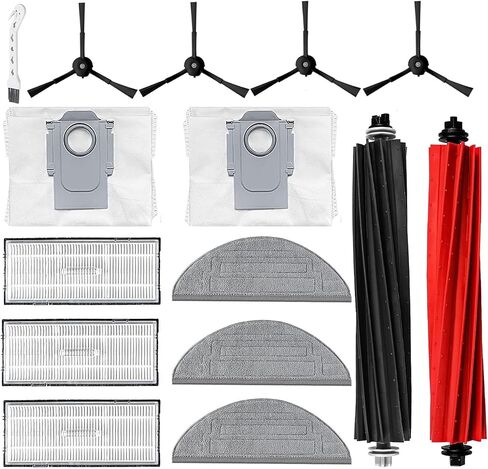 Accessories Kit for Roborock Q8 Max: Replacement Parts Compatible with Roborock Q8 Max Q8 Max + (Q8 Plus) Q5 Pro Q5 Pro+ Robot Vacuum Cleane, Main Brushes Side Brushes Filters Mop Pads Dust Bags in Saudi Arabia