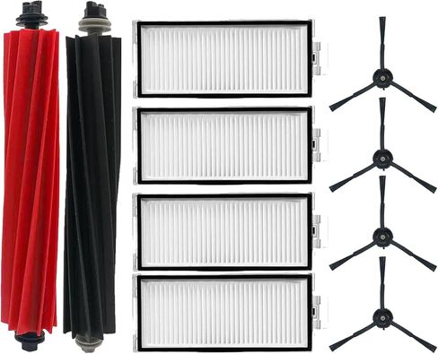 Accessories Kit for Roborock Q8 Max: Replacement Parts Compatible with Roborock Q8 Max Q8 Max + (Q8 Plus) Q5 Pro Q5 Pro+ Robot Vacuum Cleane, Main Brushes Side Brushes Filters Mop Pads Dust Bags in Saudi Arabia