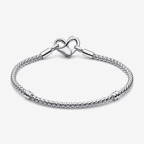 Pandora Moments Studded Chain Bracelet - Compatible Moments Charms - Sterling Silver Charm Bracelet for Women - With Gift Box in Saudi Arabia