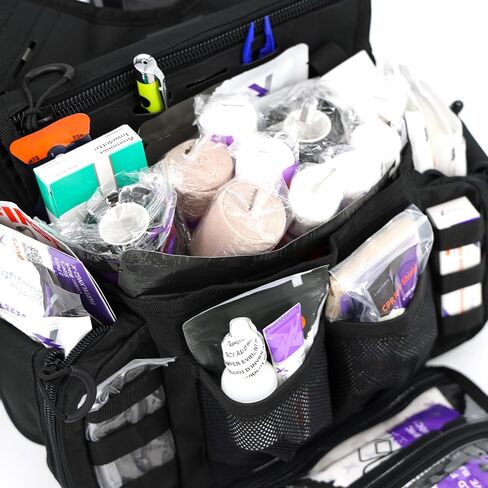 Lightning X Fully Stocked Tactical Shoulder Sling Pack | MB15-SKA | First Aid Responder Medic Kit - TAN in Saudi Arabia