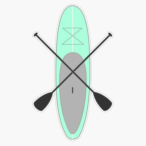 Paddle Board Vinyl Sticker مقاوم للماء ملصقات جدار الكمبيوتر المحمول ملصق الصدمات 5 " in Saudi Arabia