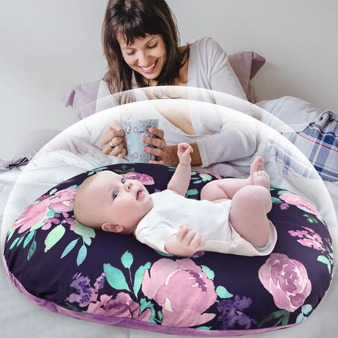 TANOFAR Newborn Lounger Cover, Baby Lounger Pillow Covers for Girls Boys, Removable Cover for Infant Lounger Pillow Cover, Breathable, Comfortable, Green Theme in Kuwait