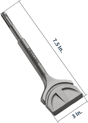 SDS Plus Chisel, Firecore 3 In. by 6.5 In. Tile Removal Bits for SDS Plus Rotary Hammer Drill Attachments, Steel Shovel Scaling Flat Chisel Tool for Removing Cement Tile Thinset Mortar Vinyl in Kuwait