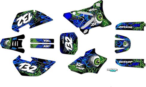 مجموعة الرسومات ل yamaha yz 85 (2002-2014) السلسلة الأساسية cm 09 mil-دراجة ترابية مخصصة لسباق الرسم. in Kuwait
