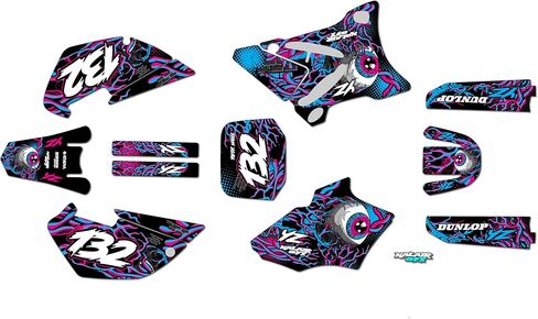 مجموعة الرسومات ل yamaha yz 85 (2002-2014) السلسلة الأساسية cm 09 mil-دراجة ترابية مخصصة لسباق الرسم. in Kuwait
