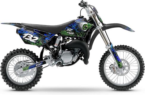 مجموعة الرسومات ل yamaha yz 85 (2002-2014) السلسلة الأساسية cm 09 mil-دراجة ترابية مخصصة لسباق الرسم. in Kuwait