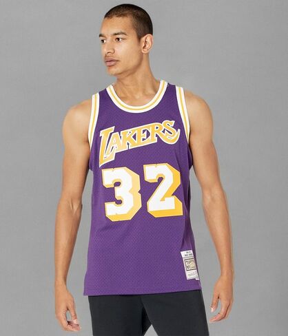 Mitchell & Ness Los Angeles Lakers Magic Johnson 1984 Road Swingman Jersey (XXL) in Saudi Arabia