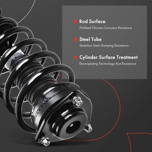 A-Premium Front Pair (2) مجموعة كاملة من STRUT و COIL Spring متوافقة مع Chrysler Town & Country 11-16 و Dodge Grand Caravan 11-19 & Volkswagen Routan 11-14 in Saudi Arabia