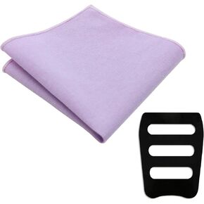 Handkerchiefs for Men Cotton Linen Mens Pocket Squares with Pocket Square Holder for Wedding Party Tuxedo Suit in Kuwait