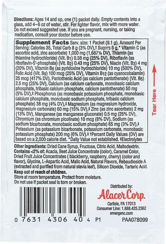 Alacer Raspberry Emergen C Packet ، 0.32 أوقية in Saudi Arabia