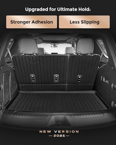 Car Accessories for Chevy Tahoe 2021-2025 & for GMC Yukon 2022 2023 2024 2025 (Excluding XL), All Weather TPE Cargo Liner with Backrest Mats for Tahoe & for Yukon (7/8 Seats), 3rd Row Backrest Mats in Kuwait