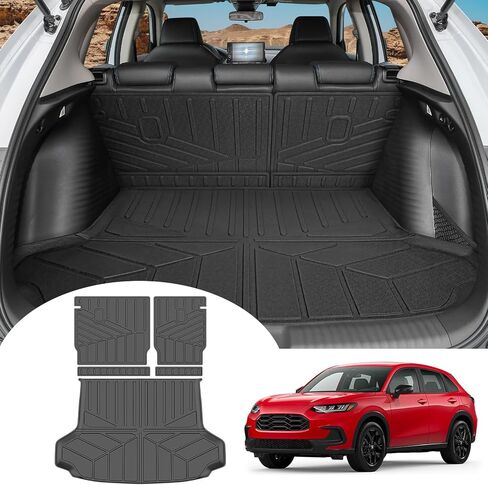 Cargo Mat Fit for 2023 2024 2025 Honda HRV HR-V Cargo Liner Seat Back Cover Trunk Mat Trunk Liner for 2023-2025 Honda HRV (Cargo Mat+Seat Back Mat) in Saudi Arabia