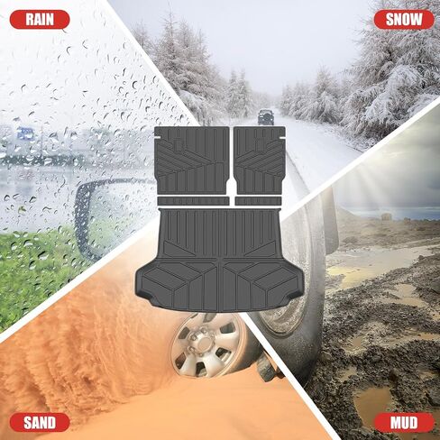 Cargo Mat Fit for 2023 2024 2025 Honda HRV HR-V Cargo Liner Seat Back Cover Trunk Mat Trunk Liner for 2023-2025 Honda HRV (Cargo Mat+Seat Back Mat) in Saudi Arabia
