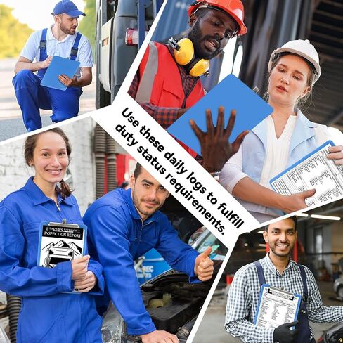 500Pcs Detailed Driver Daily Vehicle Inspection Report Book 2-Ply Carbonless Daily Pre-Trip Checklist Log for Truck Drivers 5.5 x 8.5inch Vehicle Inspection Report Form (50 Sets per Book, 10 Packs) in Kuwait