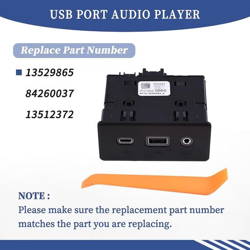 لاعب صوت منفذ USB و USB Astracle 13529865 ملائمة لـ Chevy Malibu Expenox 2019-2024 ، لـ Buick Encore GX 2020-2023 استبدال 84260037 13512372 in Saudi Arabia