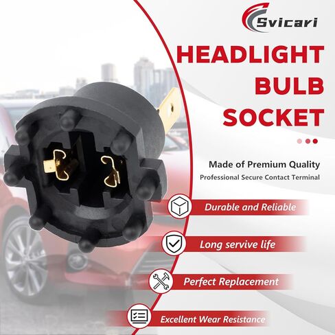2pcs مصابيح المصابيح الأمامية مقبس ملاءمة لـ Mazda 5 2006-2010 ملائمة لـ Mazda 3 2004-2009 محول حامل قابس المصباح الأمامي استبدال OE B28V510A3 in Saudi Arabia