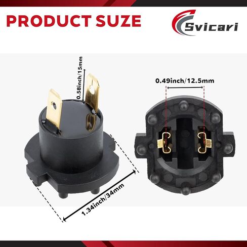 2pcs مصابيح المصابيح الأمامية مقبس ملاءمة لـ Mazda 5 2006-2010 ملائمة لـ Mazda 3 2004-2009 محول حامل قابس المصباح الأمامي استبدال OE B28V510A3 in Saudi Arabia