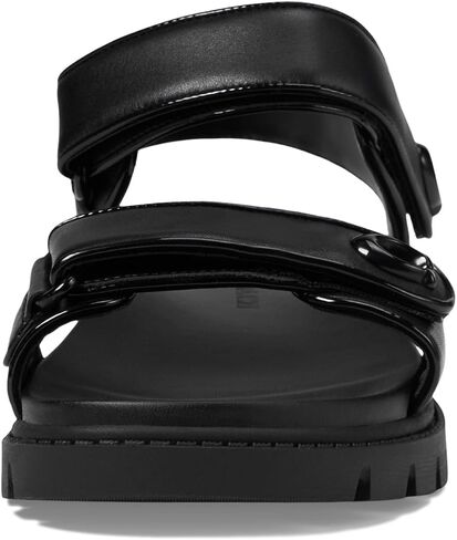 Coach Women's Brynn Sandal Platform, Charcoal/Black, 8.5 in Saudi Arabia