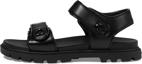 Coach Women's Brynn Sandal Platform, Charcoal/Black, 8.5 in Saudi Arabia