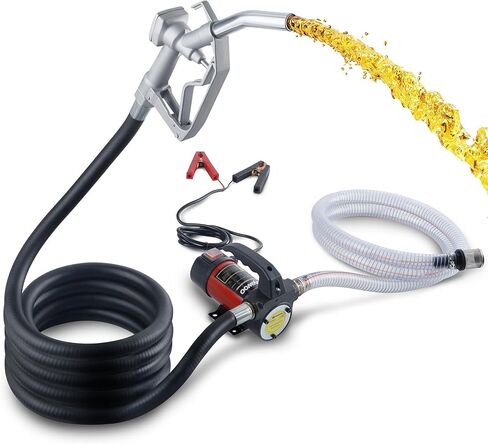 Diesel Transfer Pump, 12V DC Electric Oil Transfer Pump Kit, 11.9 GPM Fuel Transfer Pump for Transferring Diesel, Kerosene, Machine, Transformer Oil in Kuwait