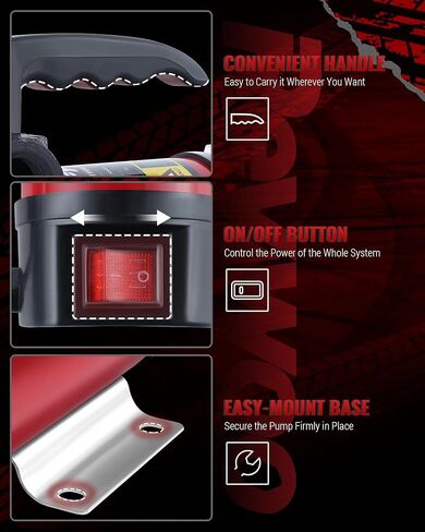 Diesel Transfer Pump, 12V DC Electric Oil Transfer Pump Kit, 11.9 GPM Fuel Transfer Pump for Transferring Diesel, Kerosene, Machine, Transformer Oil in Kuwait