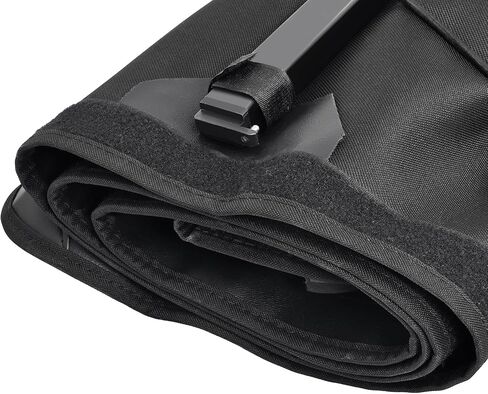 HECASA 6.5 FT لفة ناعمة تغطية TONNEAU متوافقة مع 1997-2004 FORD F-150 F150 Heritage Fleetside Styleside Truck Cargo Topper Topper Vinyl و Aluminium Frame Powder Black in Saudi Arabia