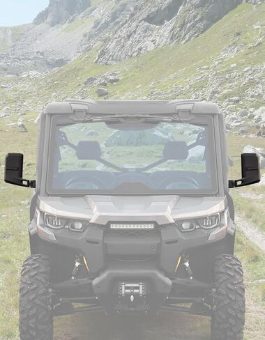 المرايا الجانبية A & UTV Pro لعام 2016-2025 Can Am Am Defender Accessories قابلة للطي قابلة للطي أوسع محدب الرؤية الخلفية المرآة استبدال #715008100 ، 2pcs in Saudi Arabia
