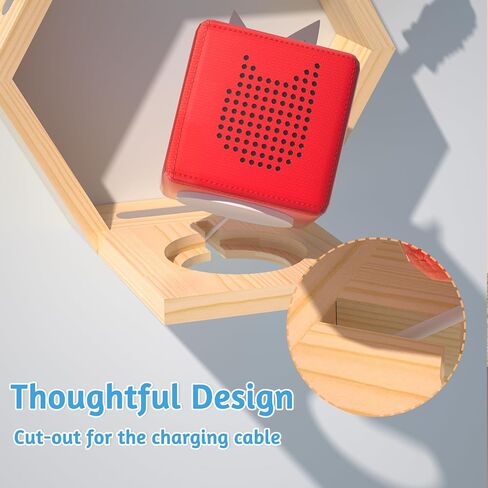 Hexagon Tonies Shelf Magnetic - Tonies Storage Shelf Set of 3 for Kids Room, Wooden Magnetic Display Shelf for Tonie Box Holder, Wall Floating Shelves Toy Storage Compatible with Tonie Accessories in Kuwait