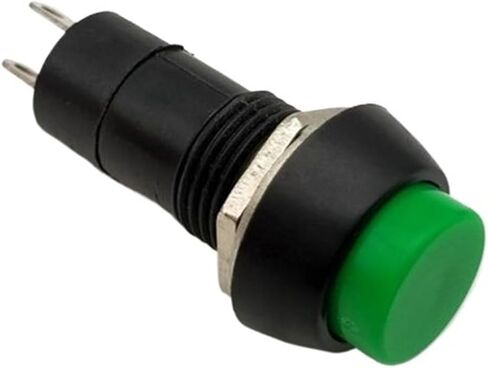 1PSC PBS -11A Self-Locking resetting Point, 3A 250V 2 pin Moving Button Switch, Power Button Switch, Opening,12mm(Red,Self Locking) in Saudi Arabia