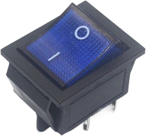 KCD4 Rocker Switch On-Off 2 الموضع 4 دبابيس/6 دبابيس المعدات الكهربائية مع مفتاح الطاقة الخفيف 16A 250VAC 20A 125VAC (KCD4 مقاوم للماء ، 6 دبوس) in Saudi Arabia