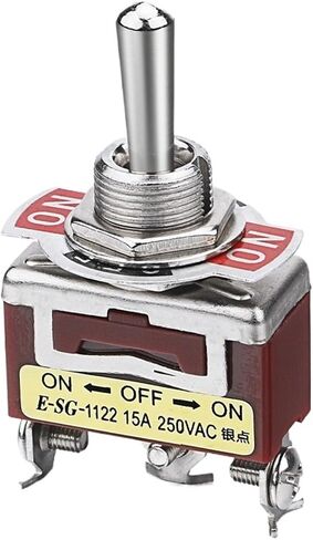 1pcs 12mm Toggle Switch 15A 250VAC Silver Contact Screw Foot Self-Locking Self-Reset 2pin 3pin 4pin 6pin(1322) in Saudi Arabia