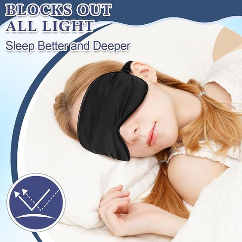 12 Pcs Silk Sleep Masks Soft Satin Eye Masks with Adjustable Elastic Strap for Sleeping Comfortable Blindfold Eyeshade for Men Women Nap Night Travel Gifts (Black, Dark Green, Navy Blue) in Saudi Arabia