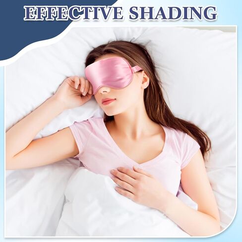 12 Pcs Silk Sleep Masks Soft Satin Eye Masks with Adjustable Elastic Strap for Sleeping Comfortable Blindfold Eyeshade for Men Women Nap Night Travel Gifts (Black, Dark Green, Navy Blue) in Saudi Arabia
