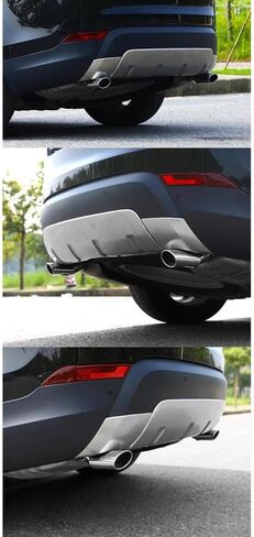 2 PCS Car Stainless Steel Rear Tail Throat Pipe Tip Exhaust Muffler, for Honda CRV CR-V 2017 2018 2019 2020 2021 in Saudi Arabia