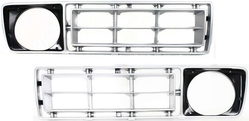 Garage-Pro Grille Assembly SET Compatible with Ford F-250 1976-1977, F-100, F-150, F-350 Silver Driver and Passenger Side in Saudi Arabia
