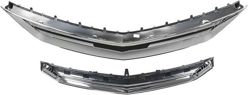 مجموعة الشبكة العلوية والسفلية في Chrome Black 2PCS استبدال لـ Impala 2014 2015 2015 2017 2018 2019 2020 in Saudi Arabia