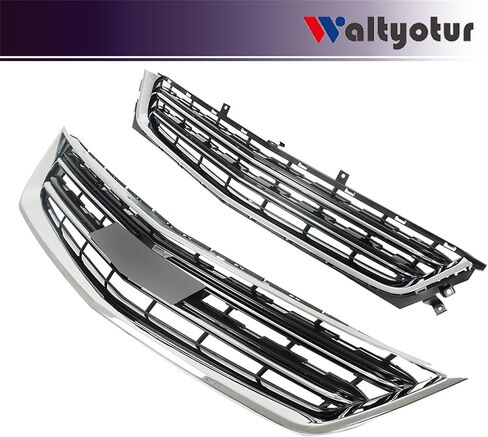 مجموعة الشبكة العلوية والسفلية في Chrome Black 2PCS استبدال لـ Impala 2014 2015 2015 2017 2018 2019 2020 in Saudi Arabia