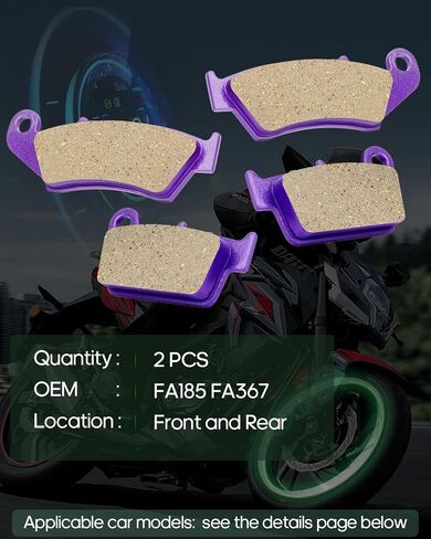 Front and Rear Carbon Brake Pads for 2005-2011 2009 2010 for Suzuki RMZ450 in Saudi Arabia
