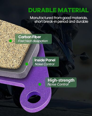 Front and Rear Carbon Brake Pads for 2005-2011 2009 2010 for Suzuki RMZ450 in Saudi Arabia