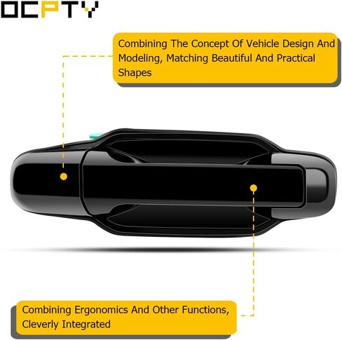 OCPTY Door Handle Exterior Rear Passenger Right Side Replacement fit 2003-2009 for Sorento EX Outside Door Handle Primed Black in Saudi Arabia