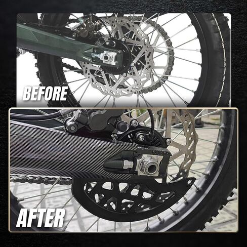 حارس قرص الفرامل الأمامي الأسود ، الدراجة الترابية ألومنيوم أمامي فرامل واقي محامي حارس حارس سور رون Ultra Bee 2022-2024 in Kuwait