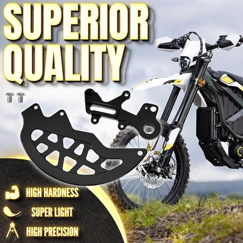 حارس قرص الفرامل الأمامي الأسود ، الدراجة الترابية ألومنيوم أمامي فرامل واقي محامي حارس حارس سور رون Ultra Bee 2022-2024 in Kuwait