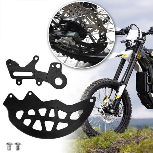 حارس قرص الفرامل الأمامي الأسود ، الدراجة الترابية ألومنيوم أمامي فرامل واقي محامي حارس حارس سور رون Ultra Bee 2022-2024 in Kuwait