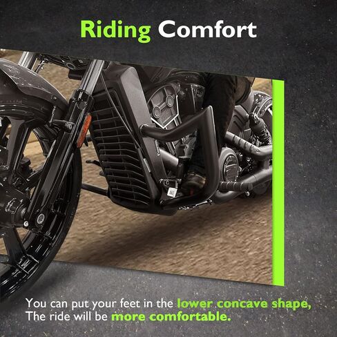 Mofun Engine Guard Highway Crash Bar Sharp Angle متوافق مع ABS الكشفية الهندية/Bobber/Sixty/Rogue 2015-2024 ، Black in Saudi Arabia