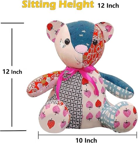 10 Pcs Bear Template Ruler Set 10/12/15 Inch Acrylic Memory Bear Sewing Patterns Cutting Set Reusable Teddy Bear Quilting Templates for Beginners (30cm) in Kuwait