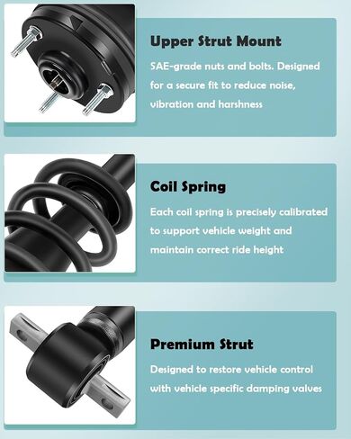 مجموعة امتصاص الصدمات الأمامية والخلفية Scitoo تناسب 2007-2013 لـ Chevrolet Silverado 1500 ، 2007-2013 لـ GMC Sierra 1500 ، مجموعة صدمة كاملة ومجموعة تجميع الظهر من أجل 139105 911533 4PCS in Saudi Arabia
